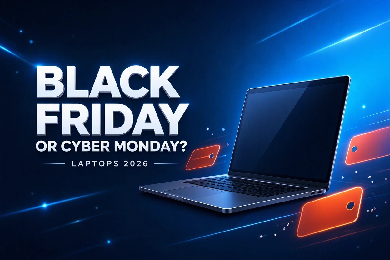 Black Friday or Cyber Monday for laptops 2026 buying guide